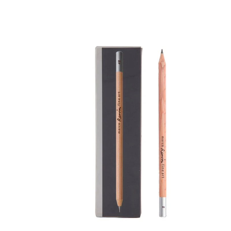 

12pcs/set Marco Renoir Professional Sketch Drawing Pencils HB H 2B Safe Non-toxic Wooden Pencil Art Supplies Stationery 3000