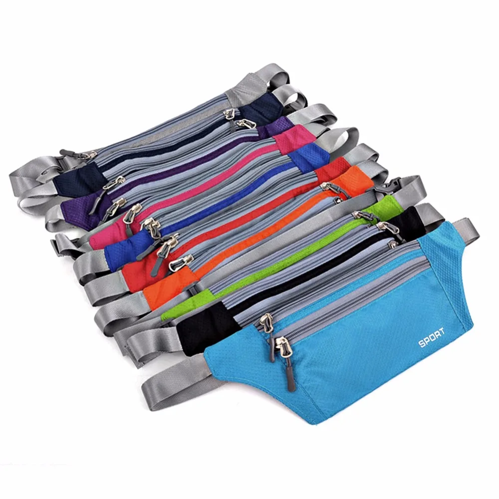 

THINKTHENDO Unisex Multi-functional Pockets Bum Bag Handy Pack Waist Belt Zip Pouch