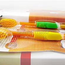 Горячая 4 шт здоровый и экологически чистый Одиночный пакет высокого класса Южная Корея нано зубная щетка бамбуковый уголь щетка для выпрямления волос уход за полостью рта