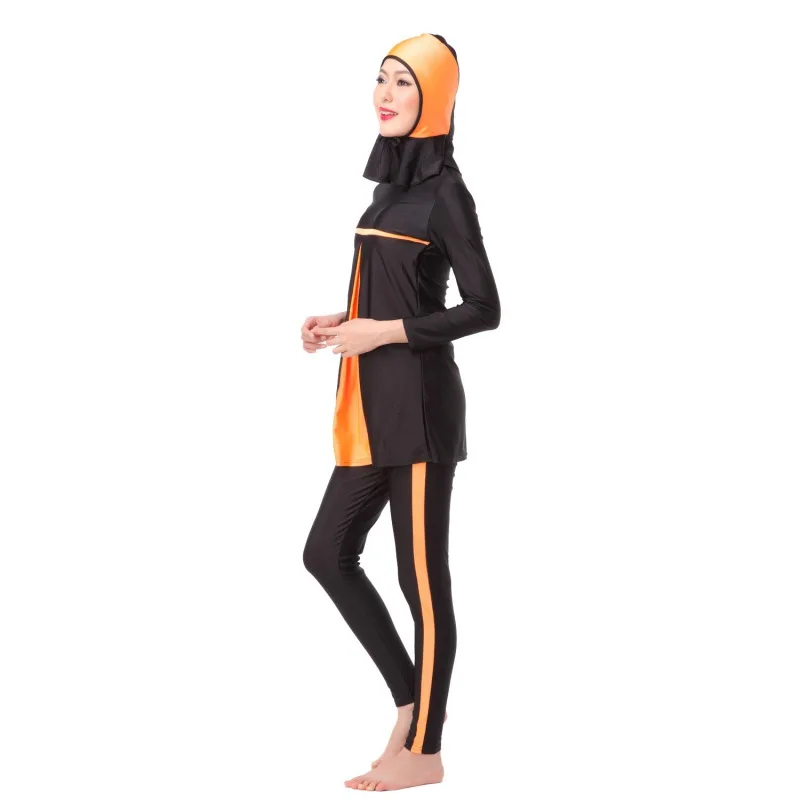 Новые Скромные мусульманские, исламские женщины полный закрытый купальник пляжная одежда костюмы XS-3XL