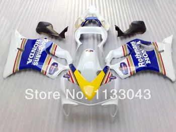 

Injection mold fairing kits for Honda CBR600 F4i 01 02 03 CBR600 01 02 03 CBR600 F4i 2001 2002 2003 fairings Blue yellow white #