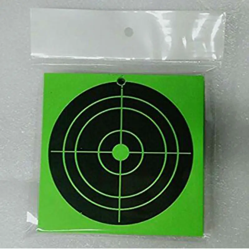 

New Trends 100 PCs Spatter Shooting Target Paper Labels Fluorescent Label Green Target Outdoor Sticker for Shooting Practice