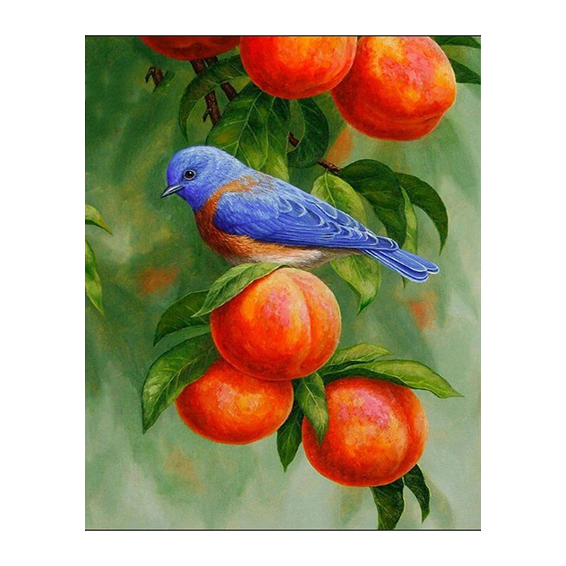 NEW 3D DIY Diamond Painting Cross Stitch Animal Bird Fruits Crystal Needlework Diamond Embroidery Full Diamond Decorative 