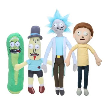 

Adult Swim Season 3 American Cartoons Pickle Rick Sanchez Morty Smith Mr Poopybutth Plush Stuffed Doll Toys