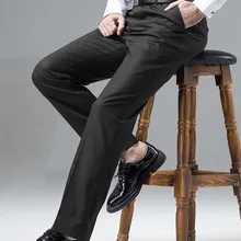 Черный костюм брюки Платье брюки мужские классические брюки деловые повседневные мужские брюки элегантные мужские брюки