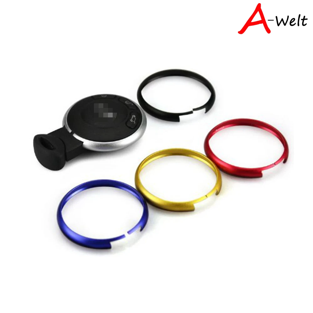 

Replacement Ring Fob Surround For 08-Up Mini Cooper JCW R55 R56 R57 R58 R59 R60 Keychain Smart Key Fob Ring Frame Case Aluminum