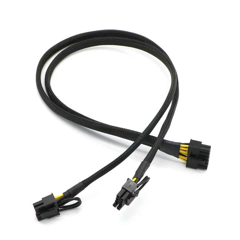 Модульный кабель питания серии Seasonic X серии X1250 P1000. с черным рукавом, 12pin-двойной PCI-E 8pin (6 + 2Pin) Модульный кабель питания серии Seasonic X серии X1250 P1000. с черным рукавом, 12pin-двойной PCI-E 8pin (6 + 2Pin)