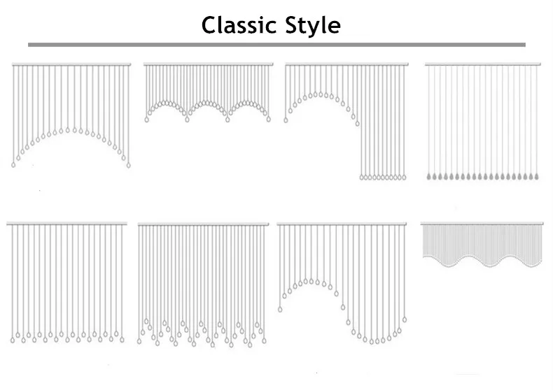 Волновой формы занавес украшенный камнями экран гостиная прихожая окно спальня подзор готовая декоративная занавеска s без отверстия