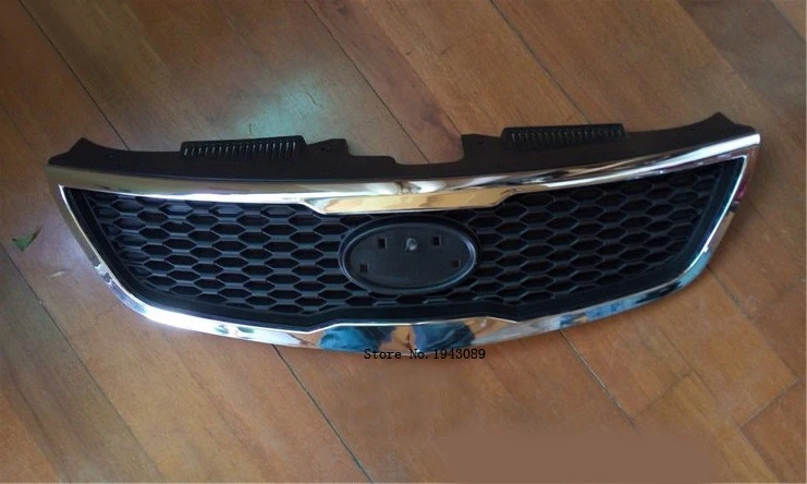 

Original ABS Chrome Front Grille Around Trim Racing Grills Trim For 2009-2012 kia FORTE