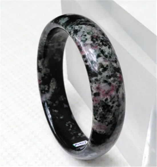 

FREE SHIPPING>>>@@ New 100% Natural RED Peach Blossom Jade Jade Bracelet 59.5MM NEW