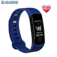 Diggro R8C Bluetooth4.0 умный Браслет Цвет Экран сердечного ритма крови Давление монитор Шагомер Браслет для IOS и Android