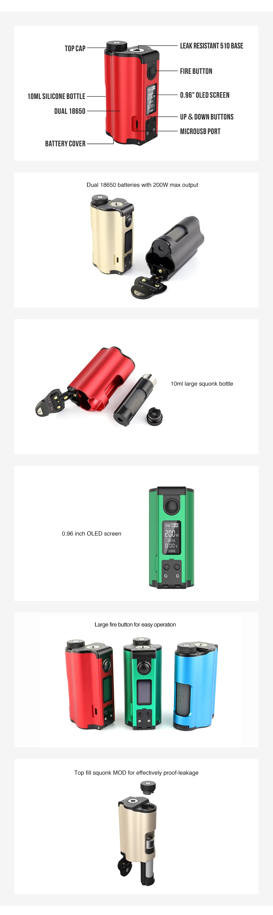 DOVPO Topside Dual 200W Top Fill TC Squonk MOD