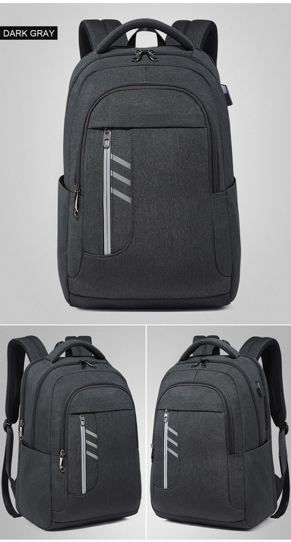 Men Backpack Male Laptop 17'' 15.6 Backpacks Waterproof Women Bag Pack Student Notebook Backpacking USB Charging Female Mochila (23)
