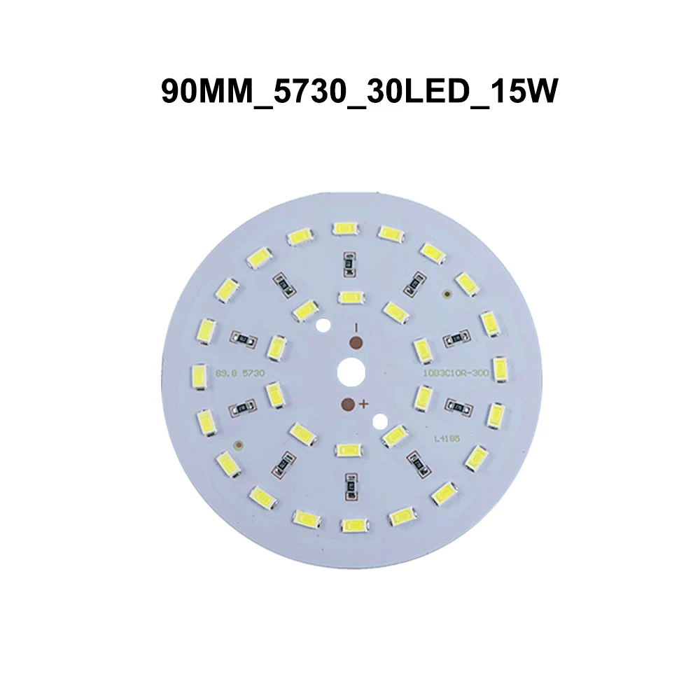 10 шт./лот светодиодный светильник AC/DC 12V светильник источник 5730 PCB SMD чип 3 Вт 5 Вт 7 Вт 9 Вт 12 Вт 15 Вт 21 Вт 30 Вт 45 Вт для умного дома светильник ing DIY светильник лампочка JQ0 - Испускаемый цвет: 15W 90mm