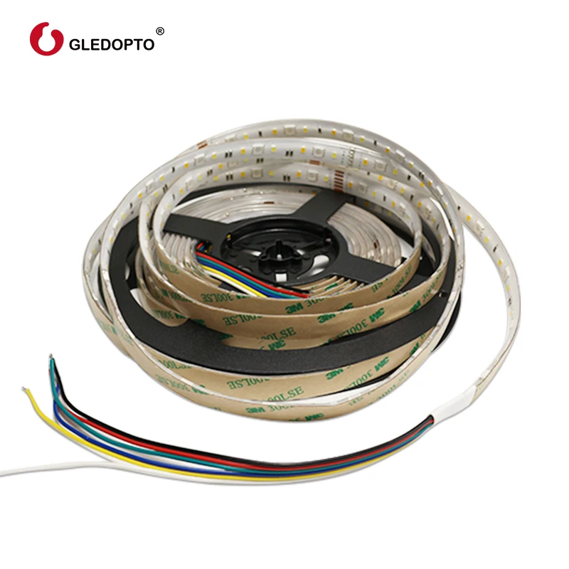 G светодиодный opto RGB+ CCT светодиодный светильник rgb ww/cw DC12-24V 5 метров ip65 водонепроницаемый ip20 не водонепроницаемый rgb светильник SMD 5050 SMD 2835