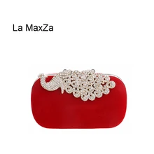 La Maxza Новые вечерние сумки модные женские клатчи вечерние сумки свадебные клатчи красные клатчи маленькие сумки на плечо