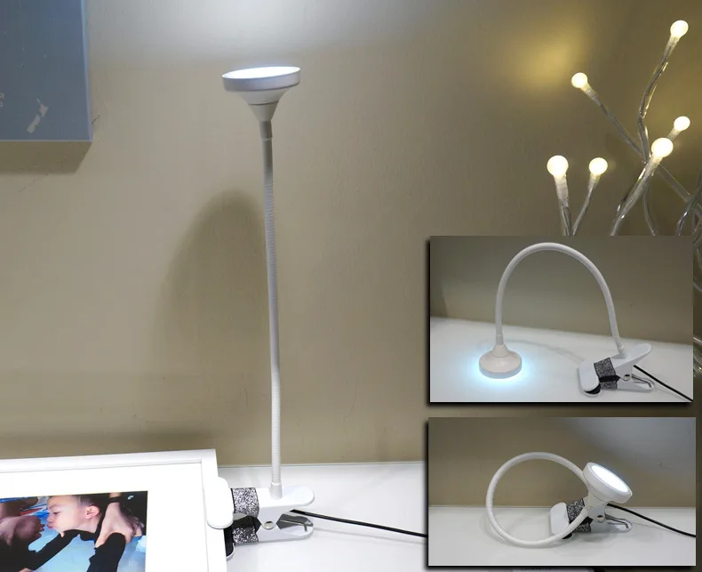 

LED clip light, small usb computer desk lamp, table lamp minimalist fashion