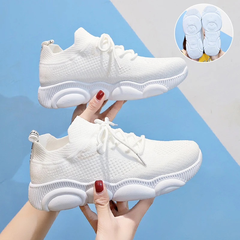 

Women Chunky Sneakers INS Platform Sneakers Casual Shoes Flats Mesh Breathable Thick Sole Ladies Trainers Loafers Zapatos Mujer