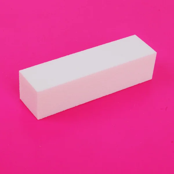 Пилочка для ногтей, полировщик для ногтей, шлифовальный блок, 4 стороны, полированный лайм, губка для ногтей, Полировочный блок, шлифовальная губка - Цвет: White