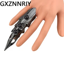 Модное кольцо с драконом для женщин и мужчин в стиле панк-рок, длинные кольца на палец с животным черепом, мужские винтажные ювелирные аксессуары, ювелирные украшения, подарки