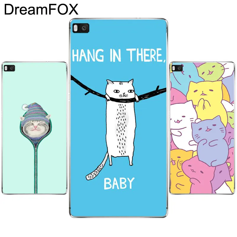 DREAMFOX L193 Kawaii Cat милые симпатичные из мягкого ТПУ силиконовый чехол для huawei mate 8 9 10 20