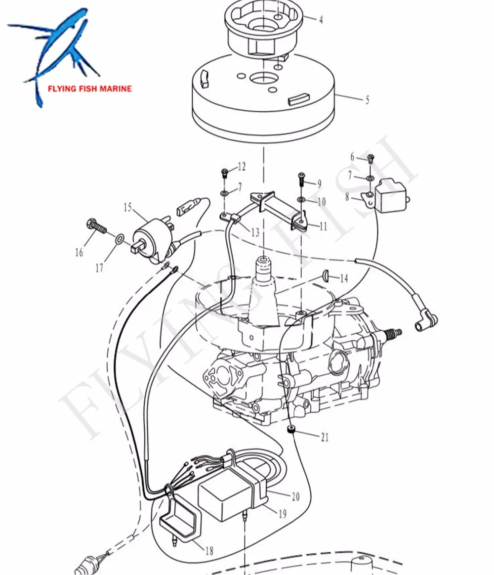 Bobina de Ignição para o Mercúrio 2-motores de Popa Acidente Vascular Cerebral 16064a1 16064a 1 4hp 5hp Mod. 219881 11 O Mercúrio 4hp 5hp 2-Motores De Popa Acidente Vascular Cerebral