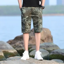 Мужские повседневные хлопковые камуфляжные рабочие шорты модные мужские спортивные шорты
