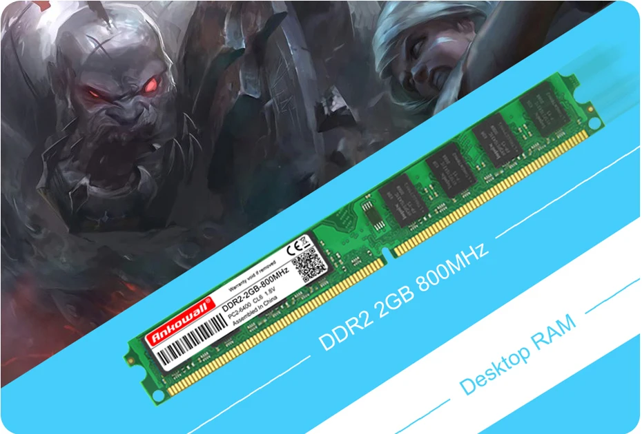 DDR2 2GB 667MHz 800MHz Ram PC2-5300 память для рабочего стола Dimm 1,8 V 240Pin NON-ECC