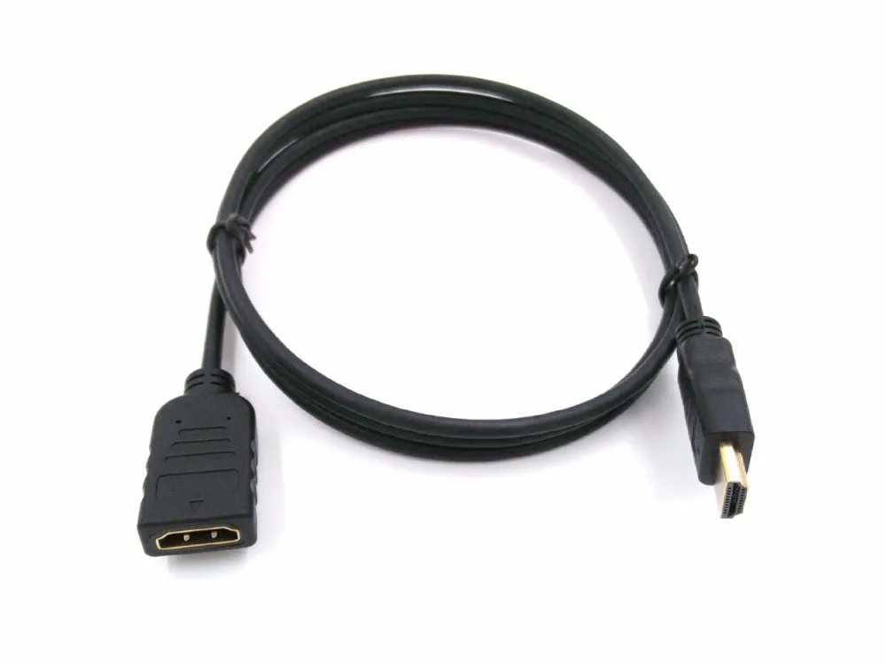 HDMI удлинитель 1 м 2 м 3 м HDMI 4 к 3D 2,0 в HDMI расширенный кабель адаптер для HD tv lcd ноутбука PS3 проектора