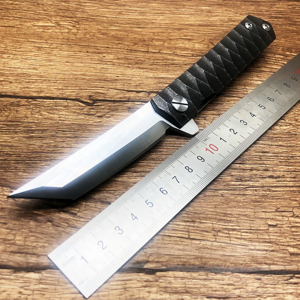 

BMT Twosun Tanto Folding Knife D2 Blade Steel Handle Tactical Knives Camping Survival Hunting Pocket Flipper Knife EDC Tools