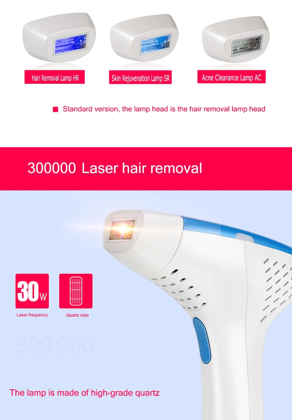 IPL Hair Removal System Permanent Painless Hair Removal Device (8)