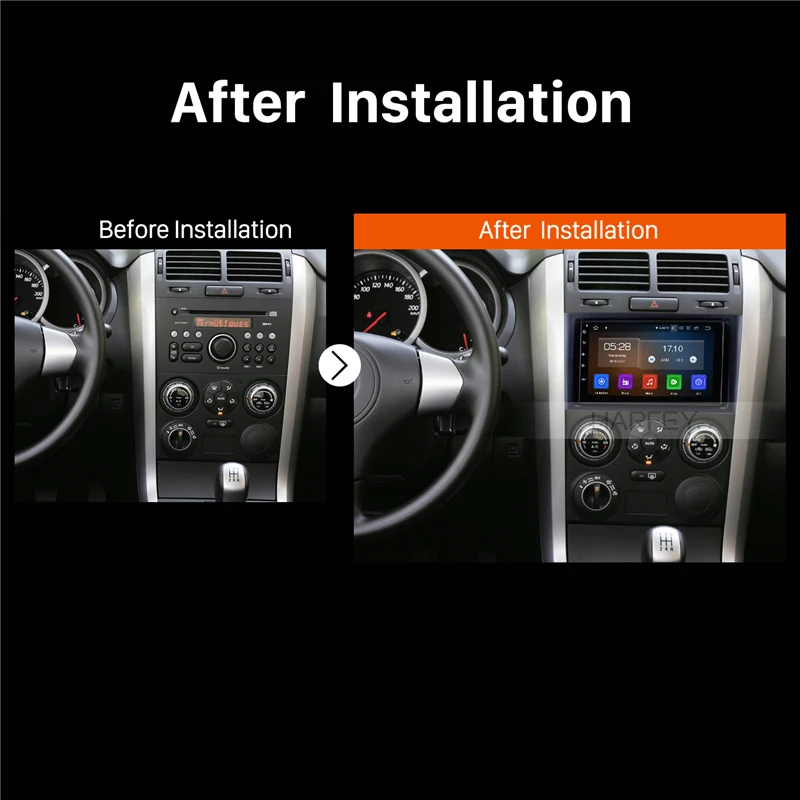 Clearance Harfey 7 inch 2Din Android 9.0 GPS Navigation Multimedia Player For Suzuki Vitara 2005-2013 Car Radio Head Unit Support RDS 5