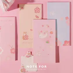 Примечание для Сакура милый розовый Япония Мода Note Pad 8*15,7 см DIY сообщение бумажные для заметок подарок 24 простыни детские