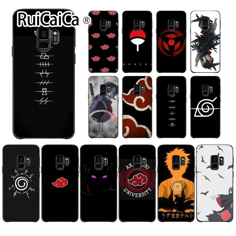 Ruicaica логотип Akatsuki Наруто окрашенный чехол стильный мягкий для телефона GALAXY s5 s6 edge