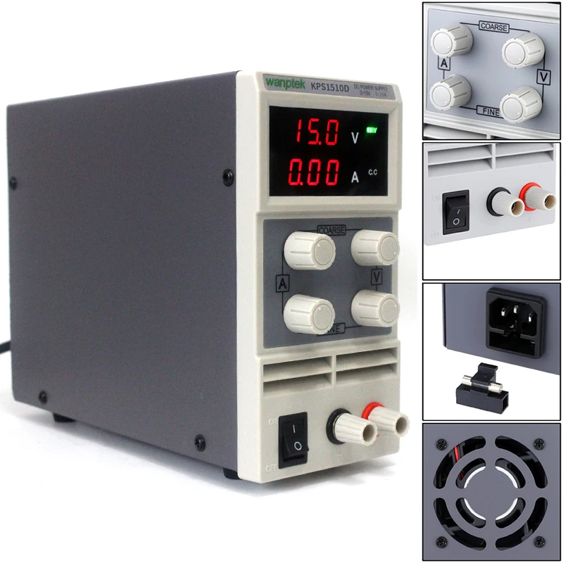 

Switching DC Power Supply Adjustable digital Variable Portable Transformer Mini laptop phone power supply KPS1510D Transformer