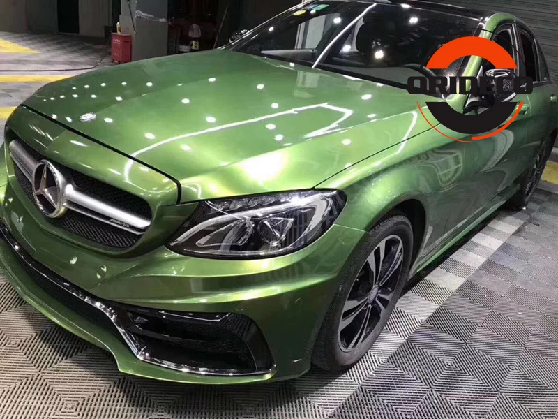 Luxury Ultra Glossy Metal Mamba Green Gloss Metallic Vinyl 44