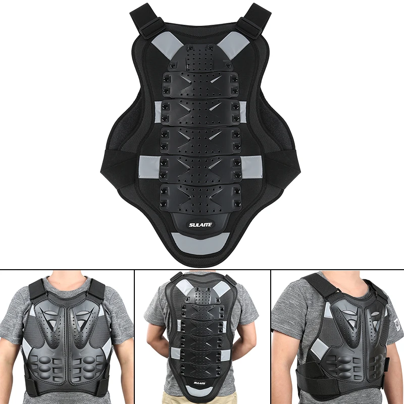 High Quality Racing Armour Motorcycle Body Protector Jacket Skiing Body Armor Spine Chest and Back Protective Gear