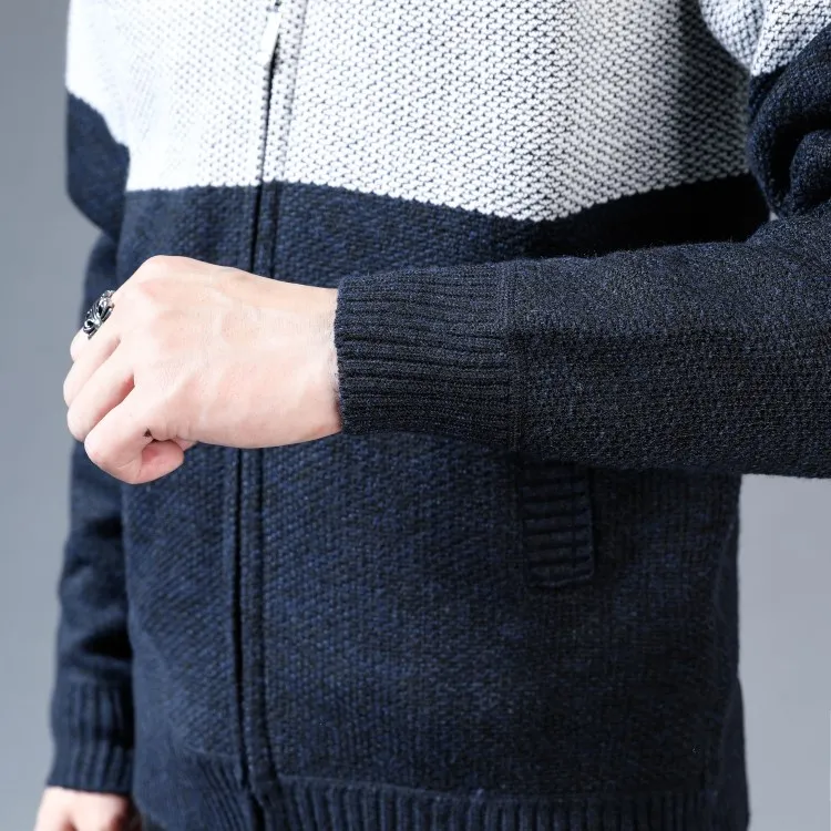 Мужские осенние зимние свитера, новая модная мужская верхняя одежда, кардиган, зимний мужской свитер, толстые теплые свитера, Размер 3XL