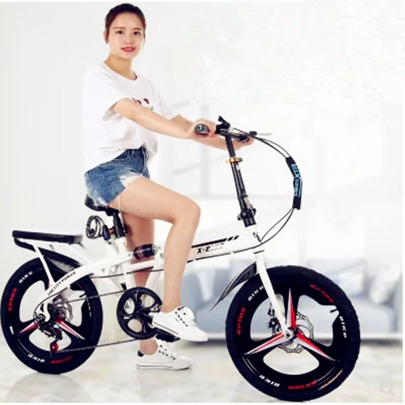 Sale 2019 newest!!! 16 inch High carbon steel folding frame bike Ultra-light, mini, variable speed, shock absorption bicycle 2