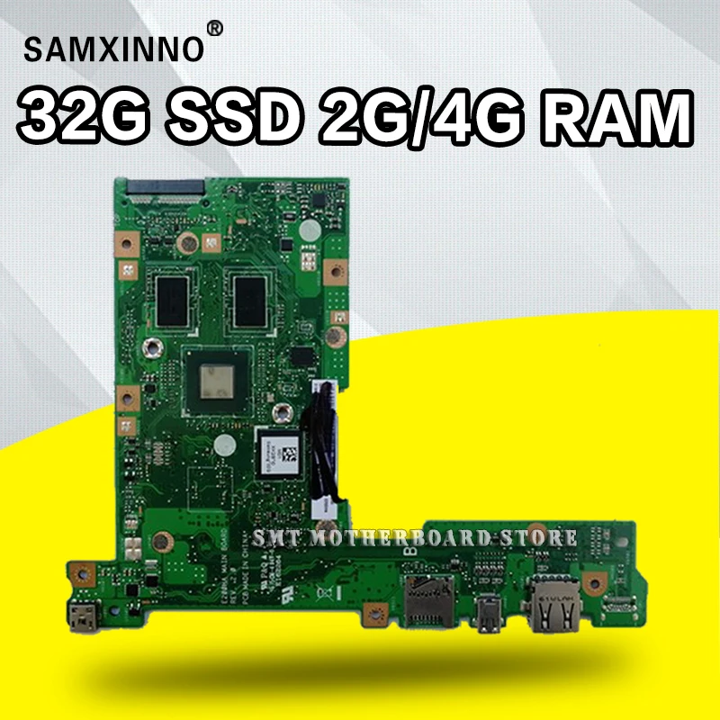 E200HA MAIN_BD._ 4G/2G RAM /Z8300/AS 32G SSD материнская плата для For Asus E200 E200H ноутбука|Компьютерные