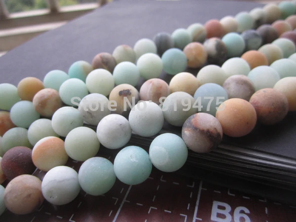 4 мм 6 8 10 матовые Натуральные Бусы из камня амазонита Forest Loose beads 1 string около 40 см