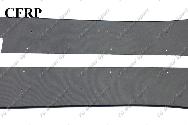 2008-2012 Mitsubishi Lancer Evolution X Varis Wide Body Version Style Side Skits Underboard CF (4)