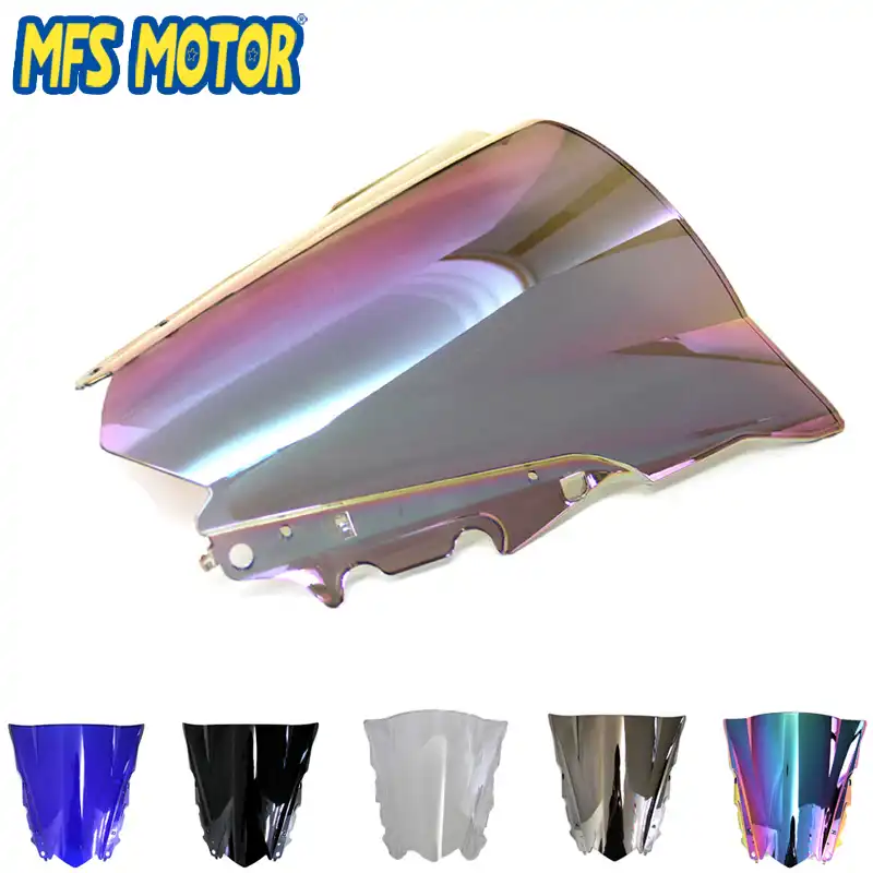 blu Parabrezza per moto Double Bubble Shield per Yamaha R3 R25 15-18