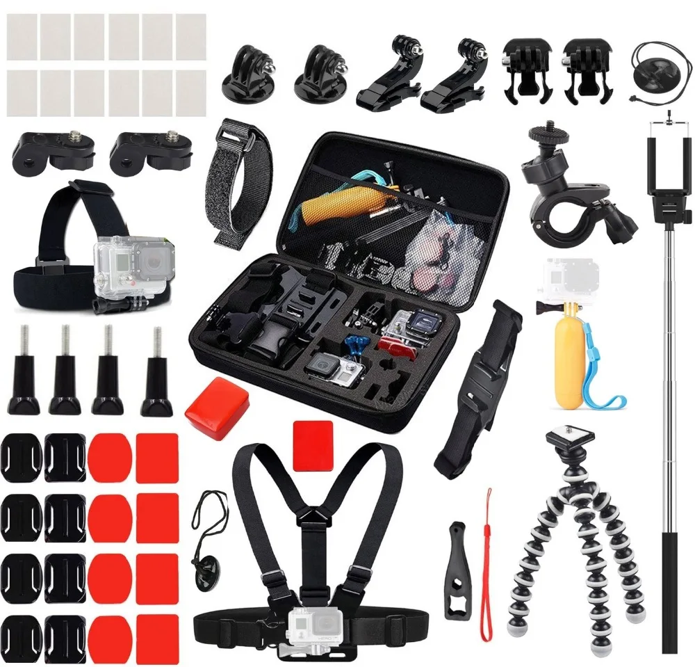 YOTEBO Accessories Set Kit Chest Belt Head Strap Monopod Floating Grip