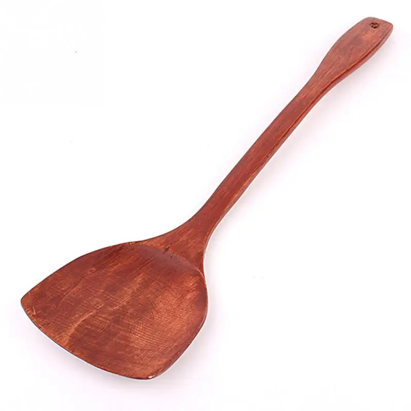 

Healthy Natural Wooden Long-handled Spatula Shovel Wood Turner Spatul Rice Scoop Kitchen Utensil Cooking Tools Cookware