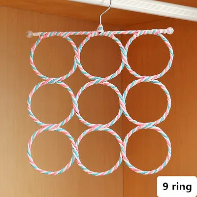 Просто жизнь креативная круглая форма кольцо крюк шарфы шали галстук вешалка для полотенец шкаф Органайзер вешалка для одежды