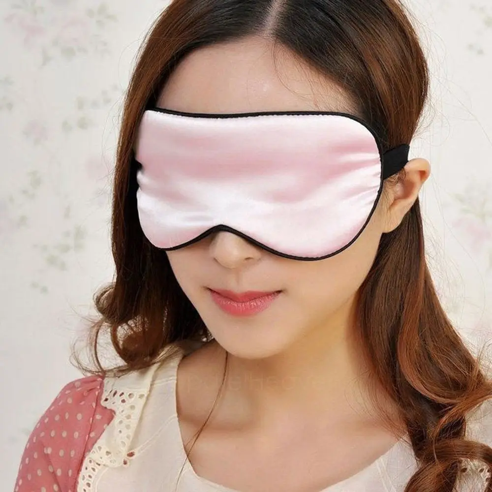 Унисекс Мягкая глазная ослепляющая маска для сна чистая маска для глаз на основе шелка защитные очки путешествия расслабляющая маска для глаз аксессуары