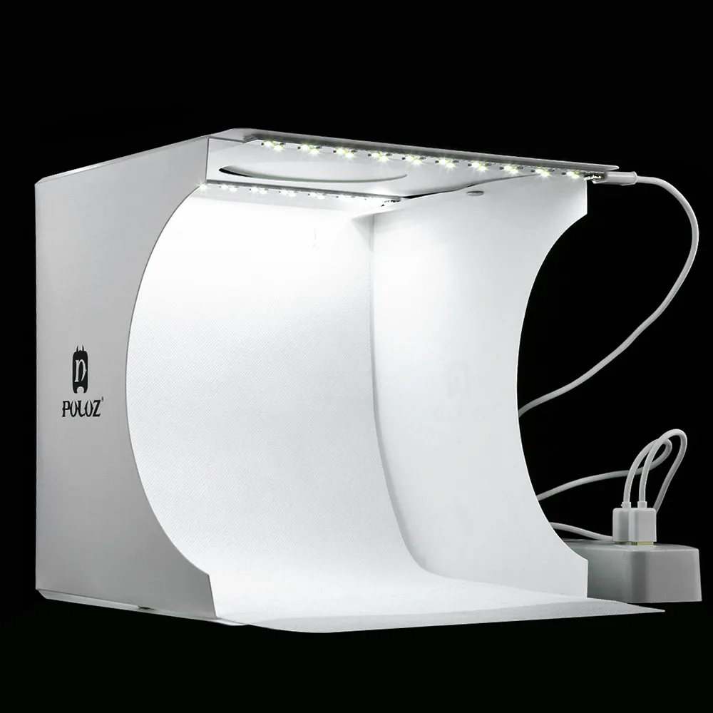 Студийный светильник двойной светодиодный фонарь комнатное фото освещение для фотосъемки в студии шатер-фон куб коробка панель светодиодный 12 В