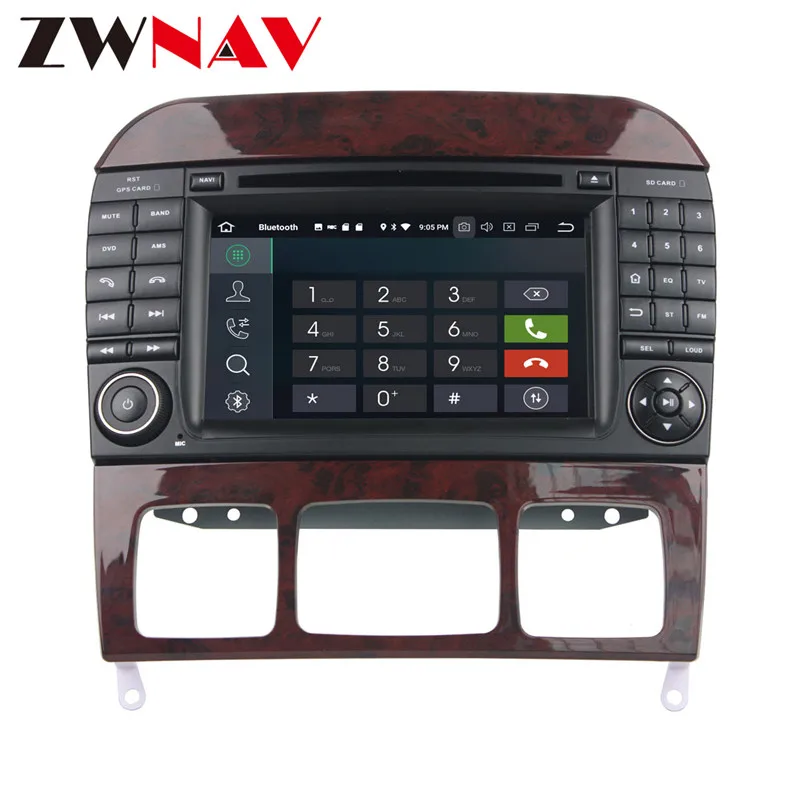 Discount 2Din Android 8.0 Car DVD Player For Mercedes Benz S-Class W220/S280/S320/S350 /S400/S430/S500 Radio GPS Navigation auto stereo 12