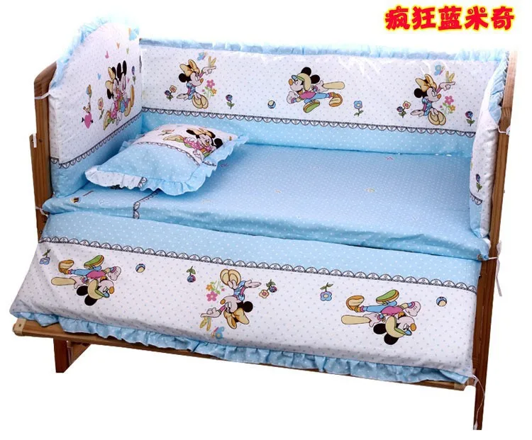 Promotion 6pcs Carters Baby Cot Bumper Kid Crib Bedding Set